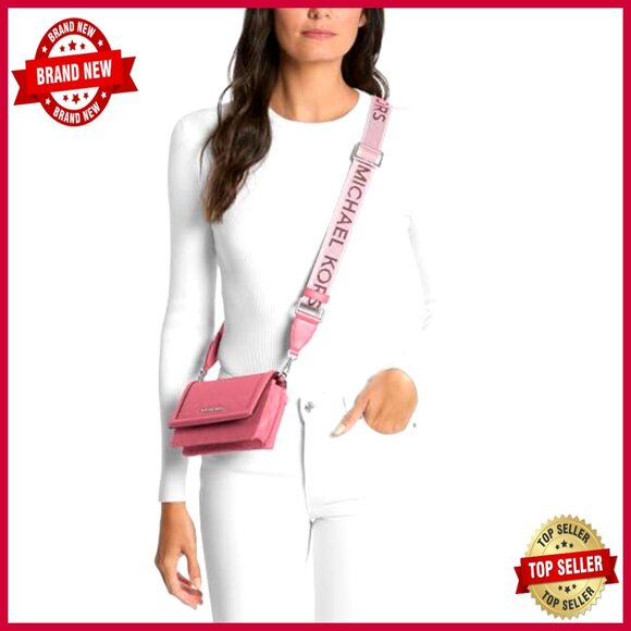 Small Perforated Logo Crossbody Bag with Phone Pocket - Picture 3 of 3